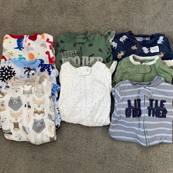 Other - 0-3 month boy pajamas- 8 pieces